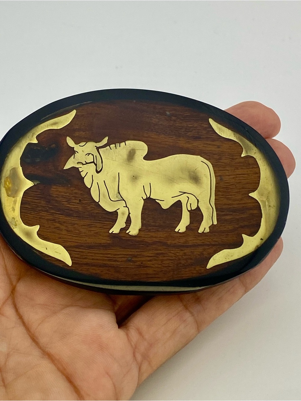 Vintage Brahman Bull Belt Buckle